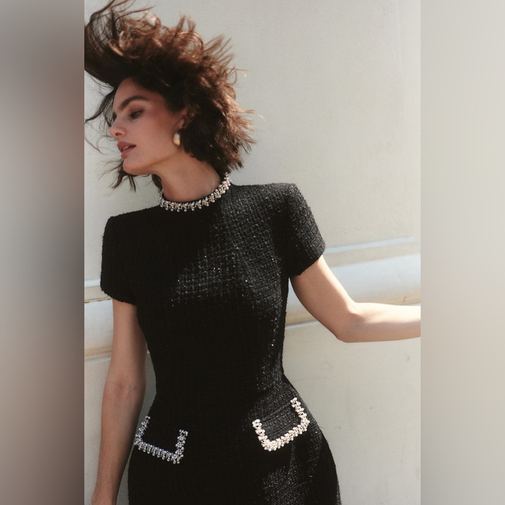 Nadine Merabi Simone Black Dress - Picture 3 of 8